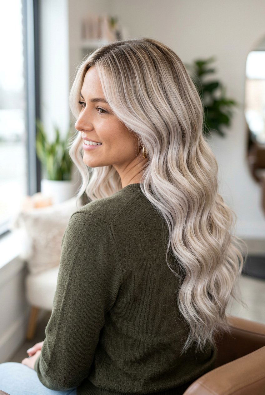 Pearl Blonde Balayage - 20 pearl blonde hair color - 20 pearl blonde hair color