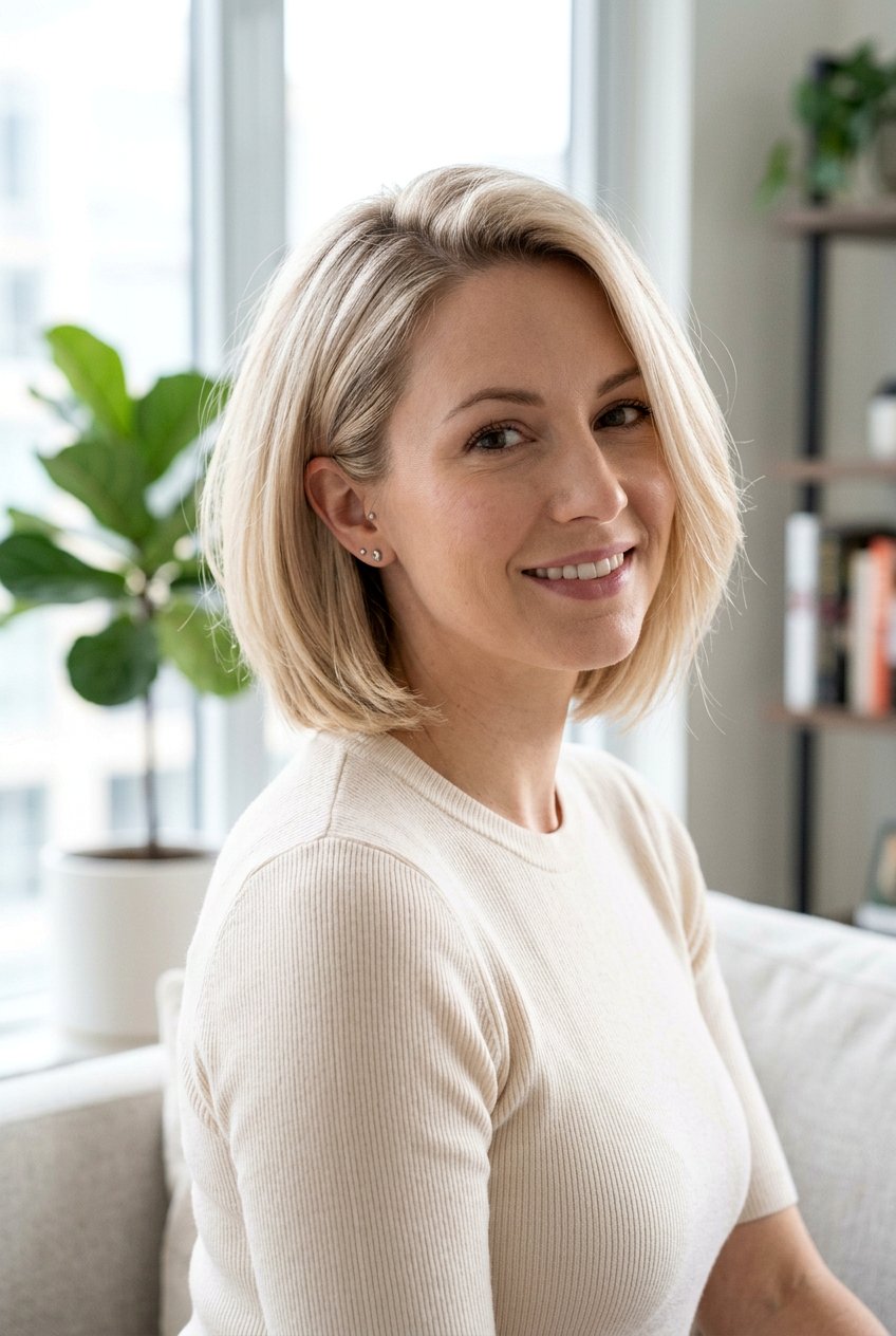 Pearl Blonde Bob For Fine Hair - 20 pearl blonde bob - 20 pearl blonde bob