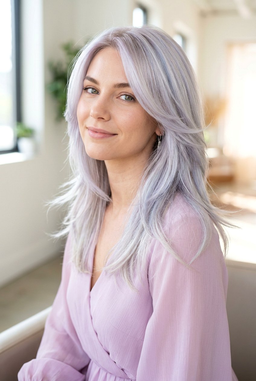 Pearl Blonde Ghost Layers - 20 expensive blonde layers haircut - 20 expensive blonde layers haircut