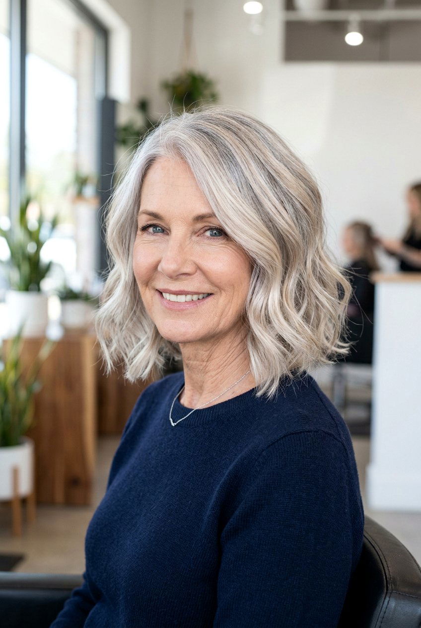 Pearl Blonde Gray Blending - 20 gray blending hair color - 20 gray blending hair color