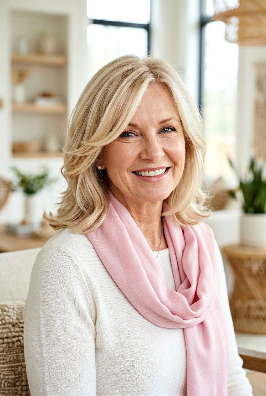 Pearl Blonde Hair With Face Framing Layers - 20 pearl blonde for women over 60 - 20 pearl blonde for women over 60