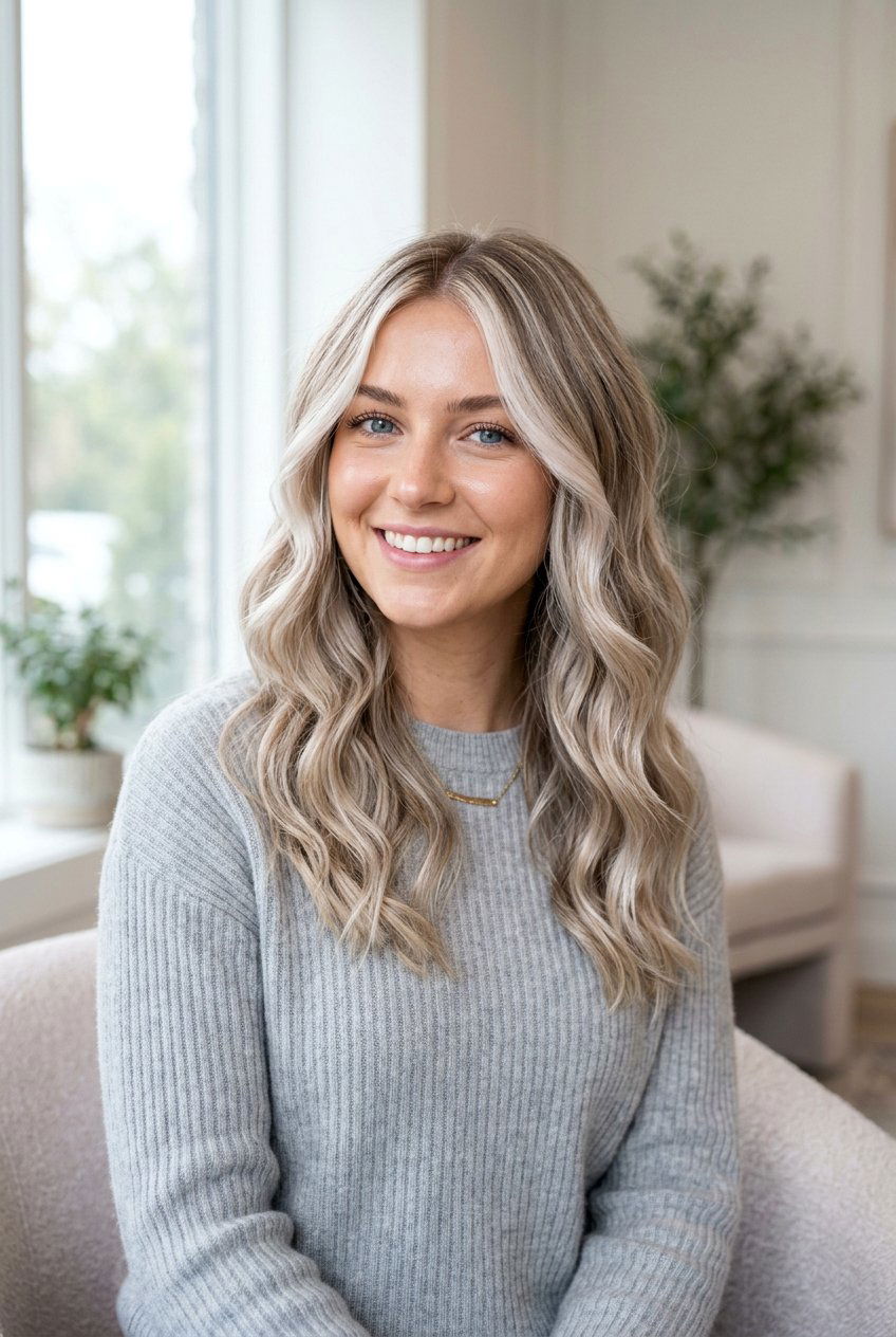 Pearl Blonde Highlights - 20 soft money piece for blonde mature hair - 20 soft money piece for blonde mature hair