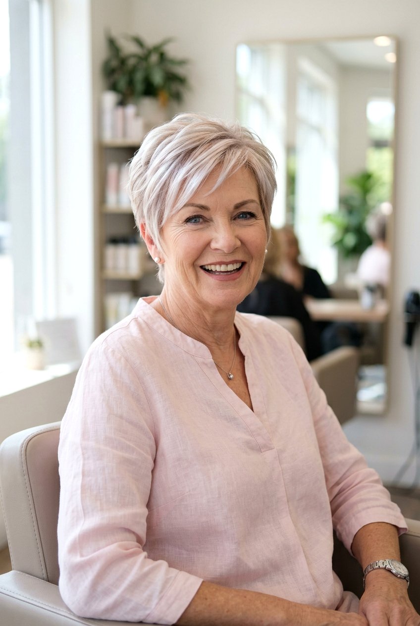 Pearl Blonde Highlights - 20 gray blending highlights for women over 60 - 20 gray blending highlights for women over 60