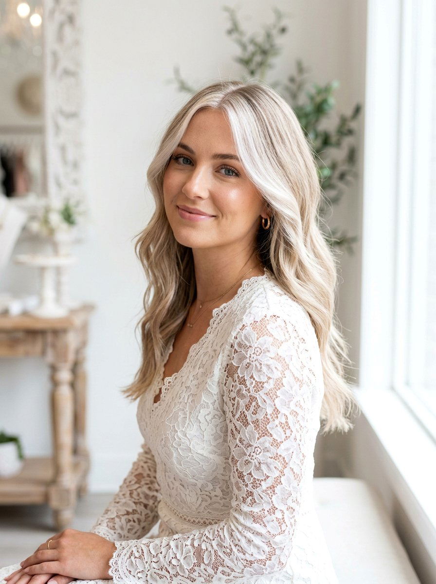 Pearl Blonde Money Piece - 20 subtle money piece for mature women - 20 subtle money piece for mature women