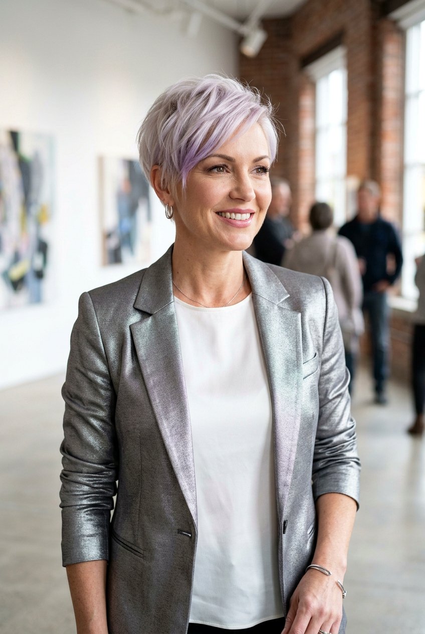 Pearl Blonde Soft Power Pixie - 20 elegant white blonde hair color - 20 elegant white blonde hair color