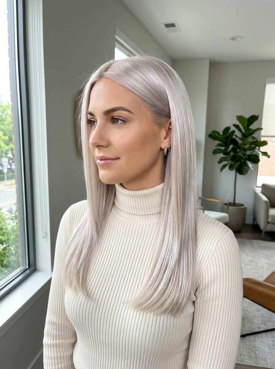 Pearl Blonde Straight Hair - 20 trending hair color ideas for blondes - 20 trending hair color ideas for blondes