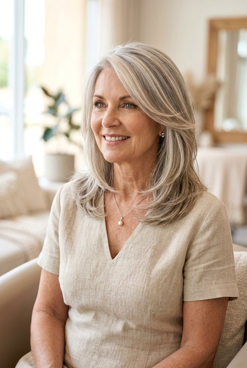 Pearl Gray And Ash Blonde Highlights - 20 pearl gray highlights for women over 60 - 20 pearl gray highlights for women over 60
