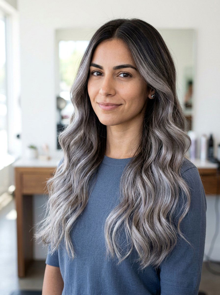 20 Stunning Pearl Gray Blending Highlights For Silver Hair