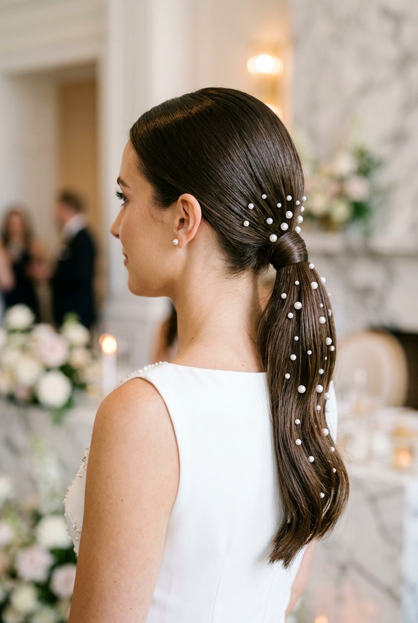 Pearl Low Ponytail - 20 homecoming hairstyle with low ponytail - 20 homecoming hairstyle with low ponytail