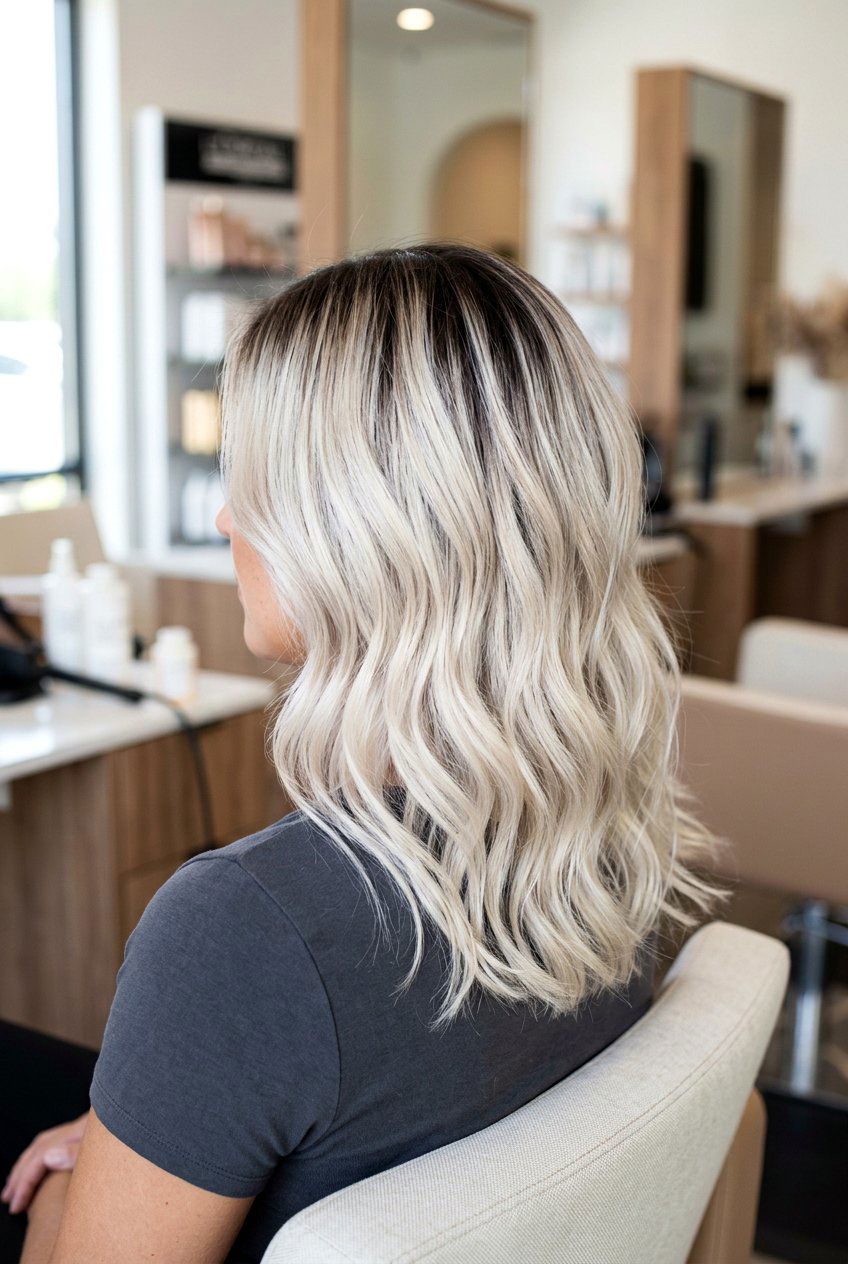 Pearl blonde dark roots - 20 dark roots blonde hair - 20 dark roots blonde hair