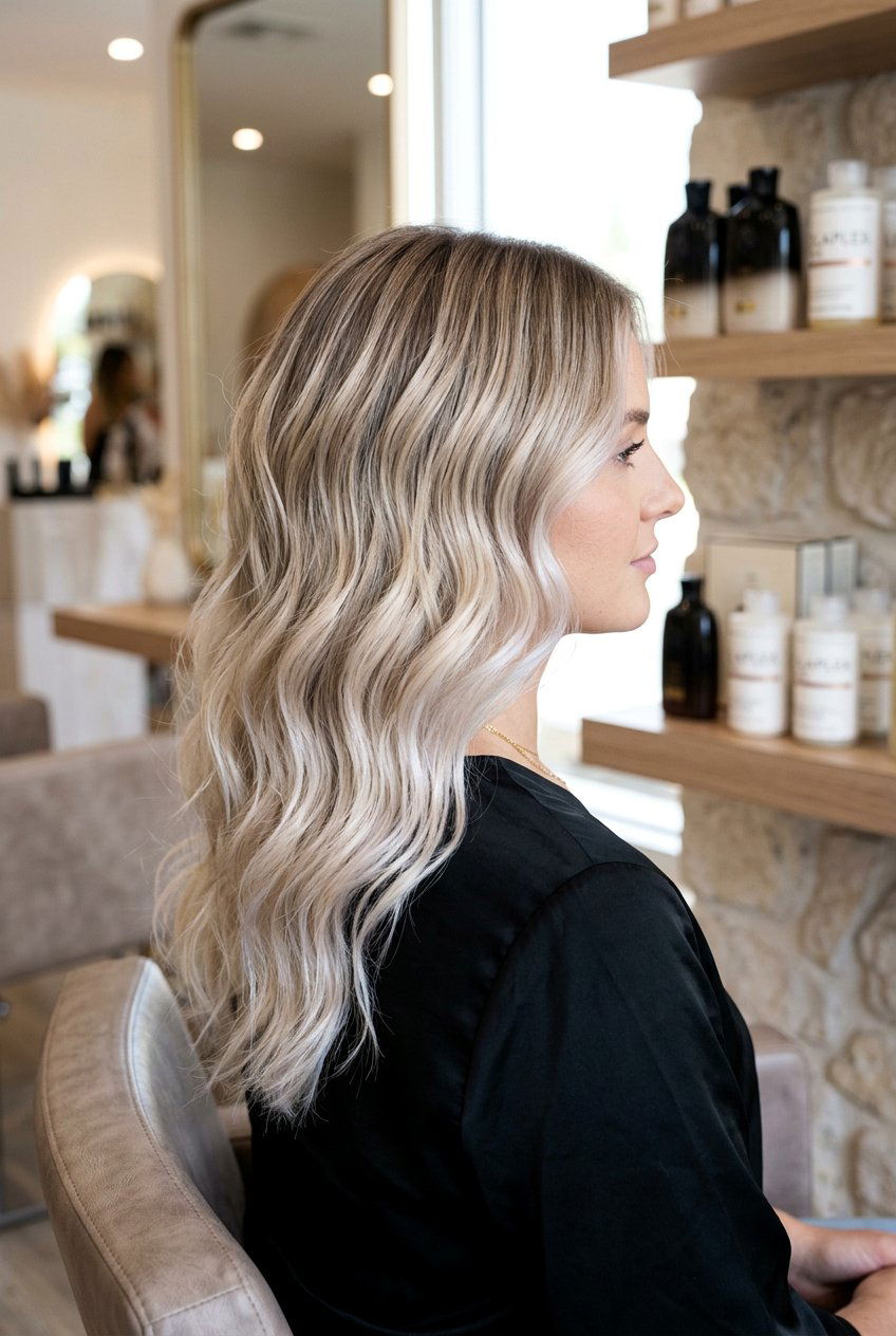 Pearl blonde shadow root balayage - 20 shadow root balayage - 20 shadow root balayage