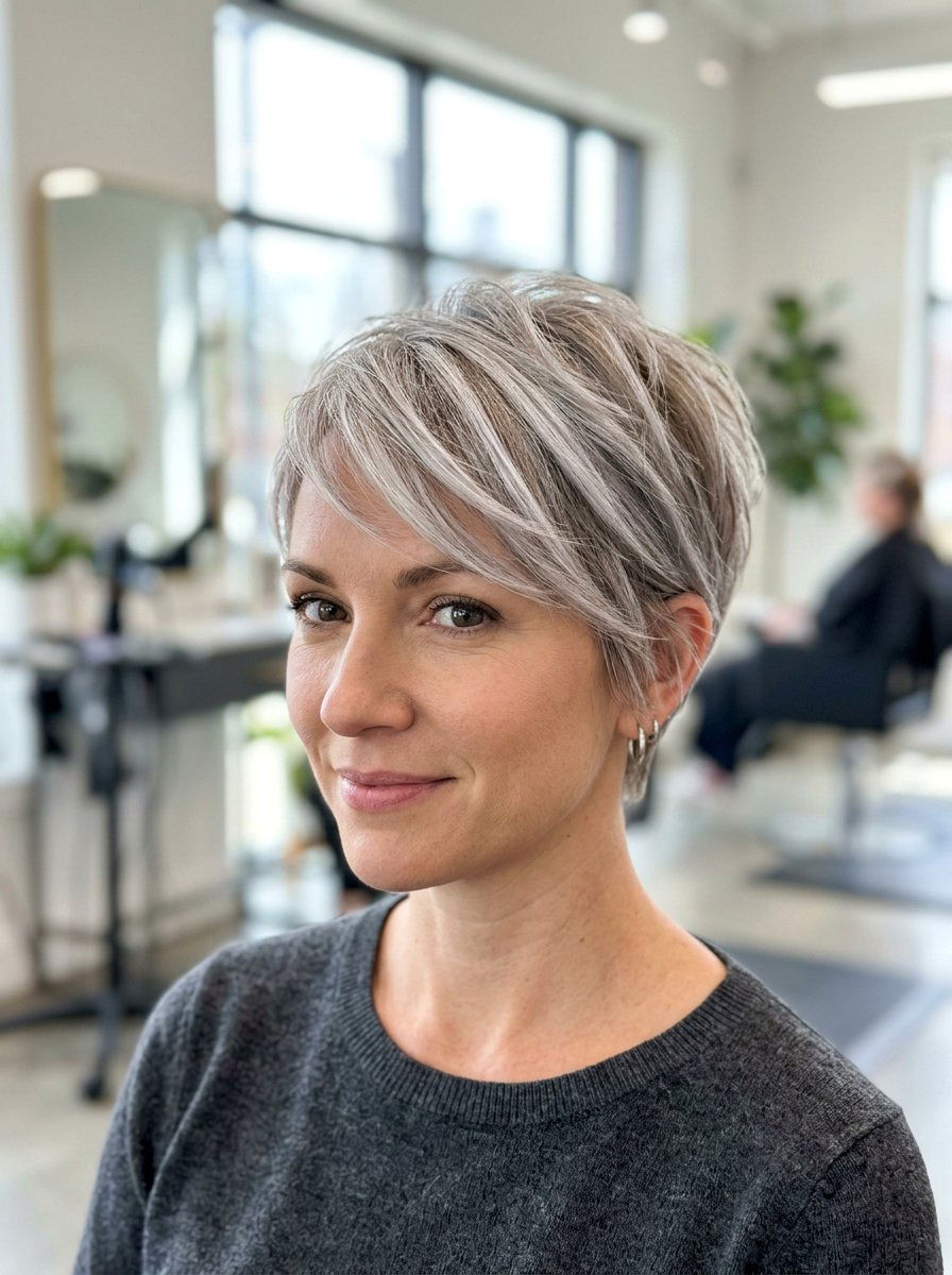 Pearl gray highlights for fine hair - 20 pearl gray highlights for mature hair - 20 pearl gray highlights for mature hair