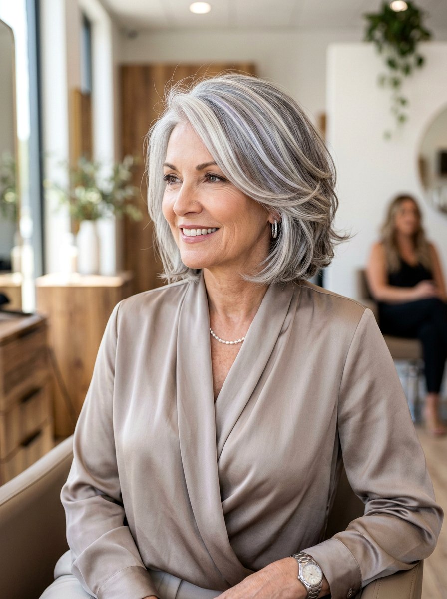 Pearl gray highlights for gray hair - 20 pearl gray highlights for mature hair - 20 pearl gray highlights for mature hair