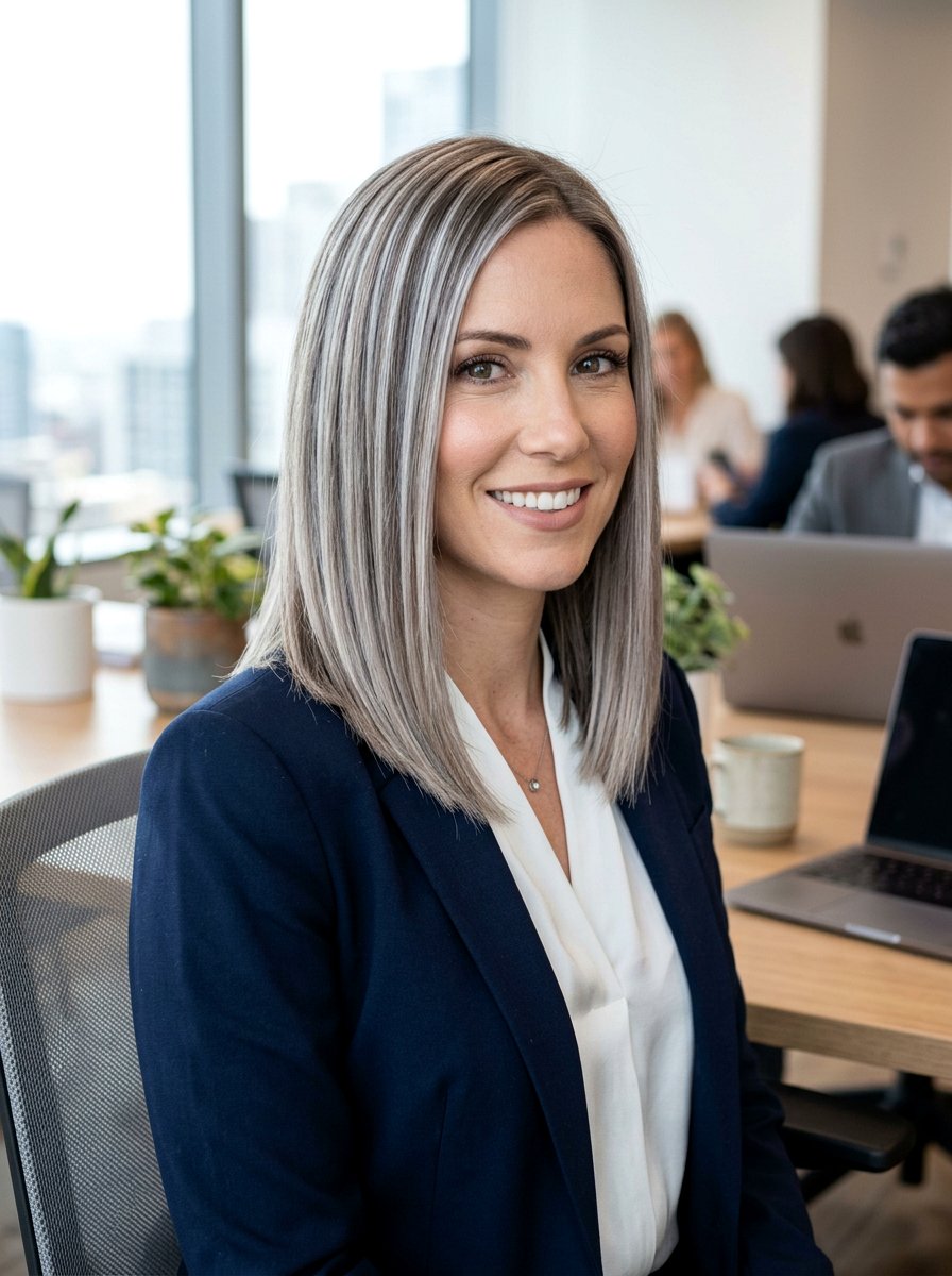 Pearl gray highlights for shoulder length hair - 20 pearl gray highlights for mature hair - 20 pearl gray highlights for mature hair