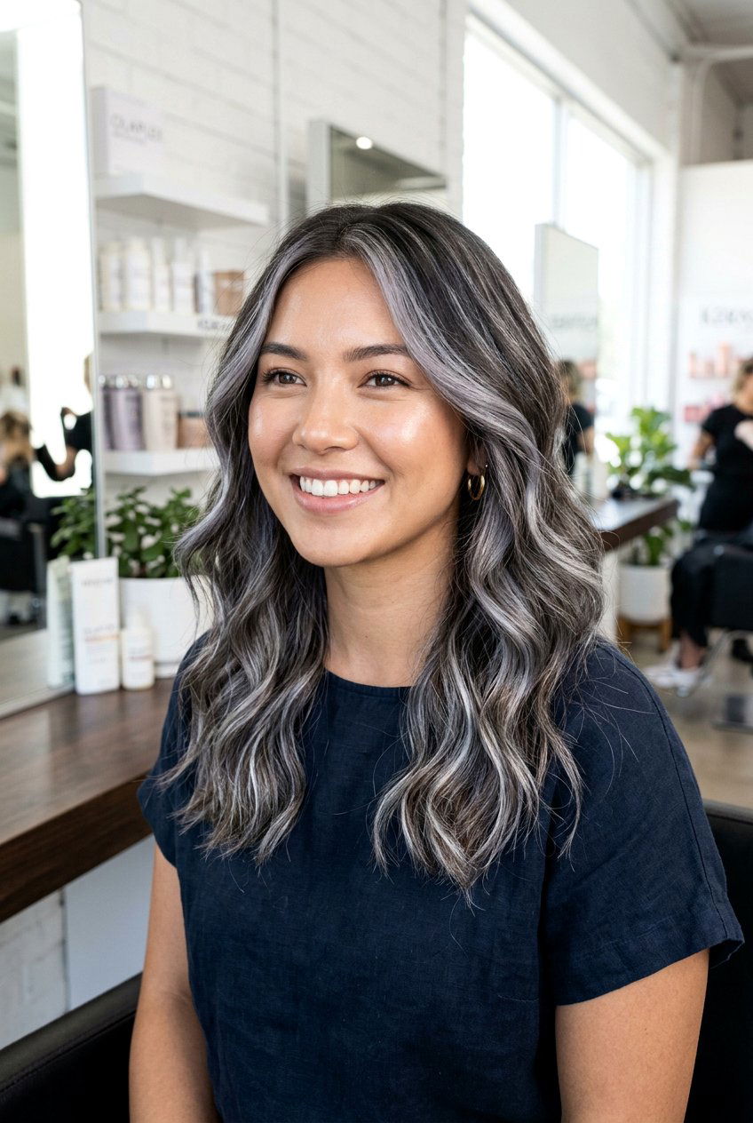 Pearl gray highlights - 20 pearl gray hair color - 20 pearl gray hair color