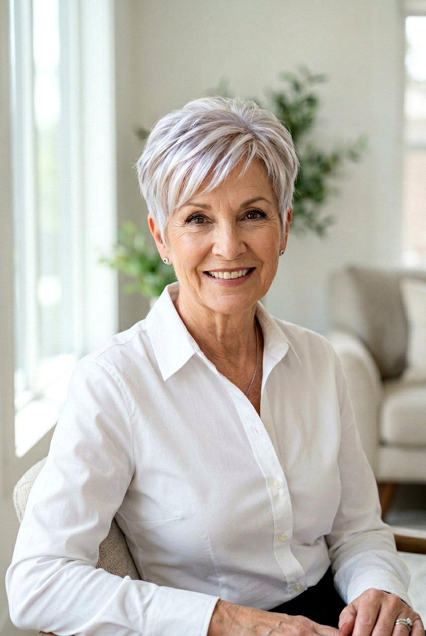 Pearl white balayage - 20 natural looking balayage for older women - 20 natural looking balayage for older women