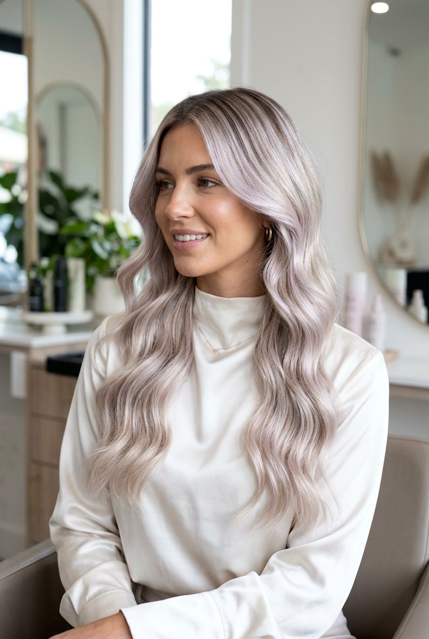 Pearlescent Blonde Balayage - 20 cool blonde balayage - 20 cool blonde balayage