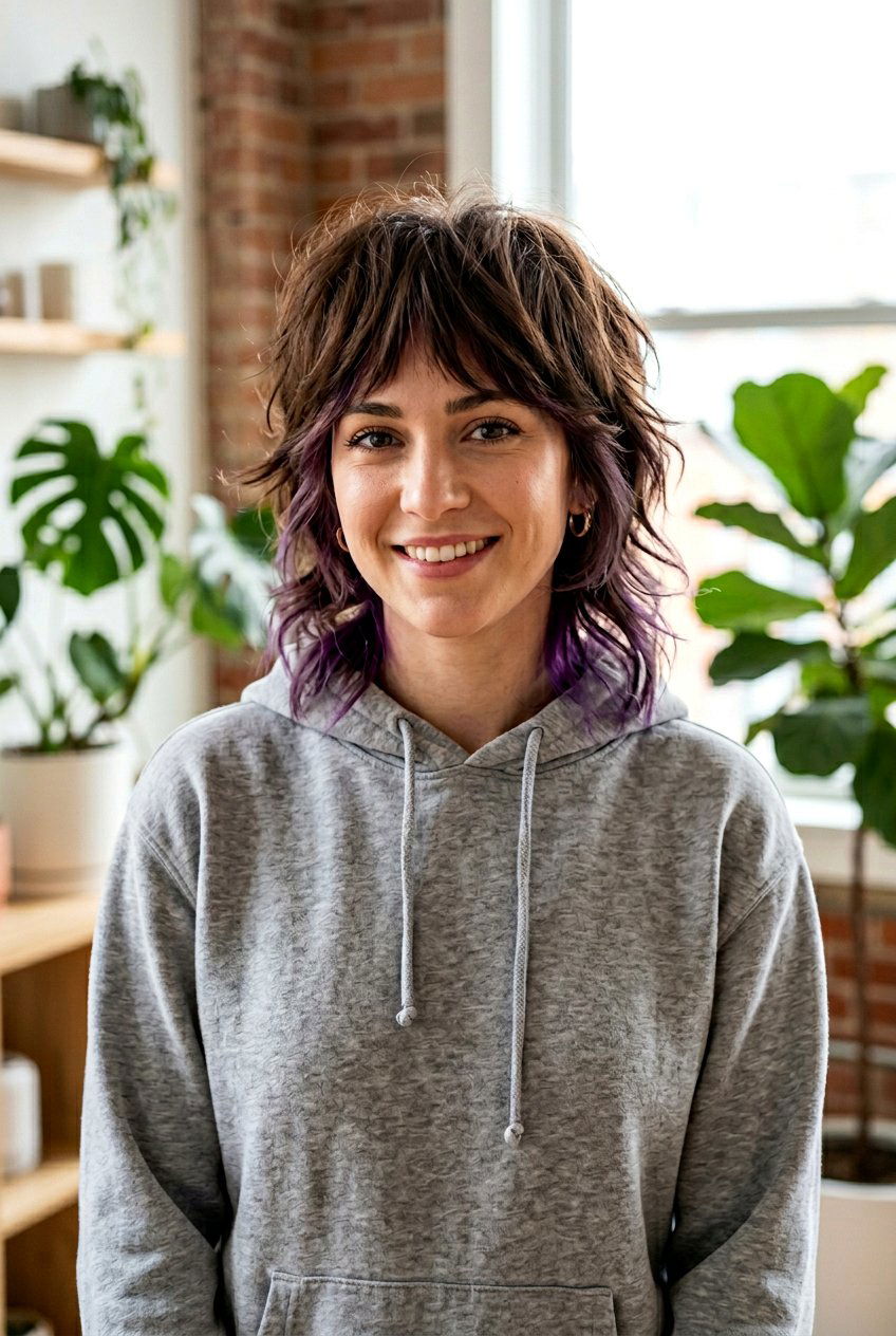 Peek A Boo Wolf Cut - 20 hair color ideas for wolf cuts - 20 hair color ideas for wolf cuts