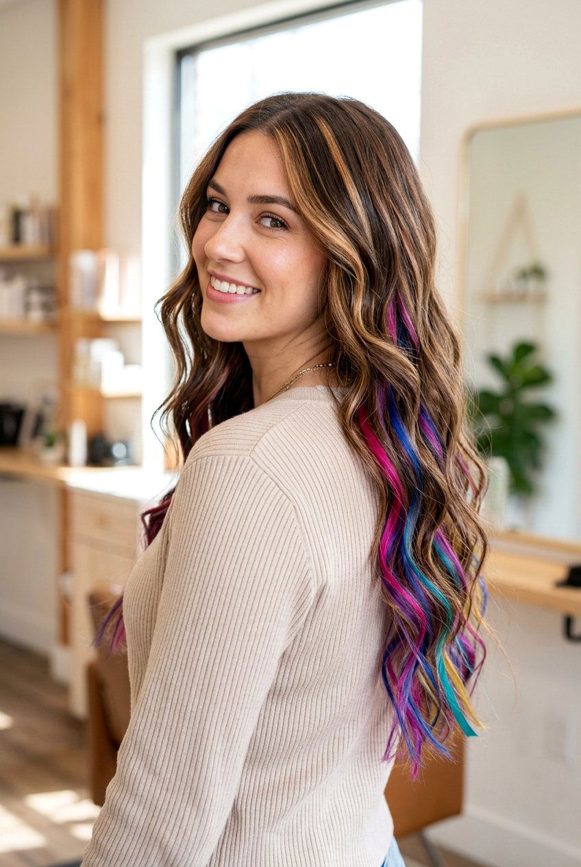 Peekaboo Chunky Highlights Long Hair - 20 chunky highlights hair - 20 chunky highlights hair