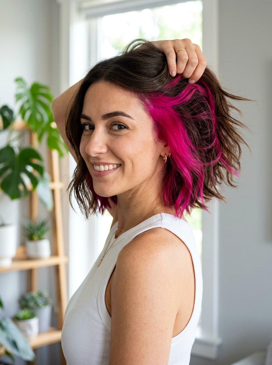 Peekaboo Color On Bob - 20 salon color ideas for shoulder length bob - 20 salon color ideas for shoulder length bob