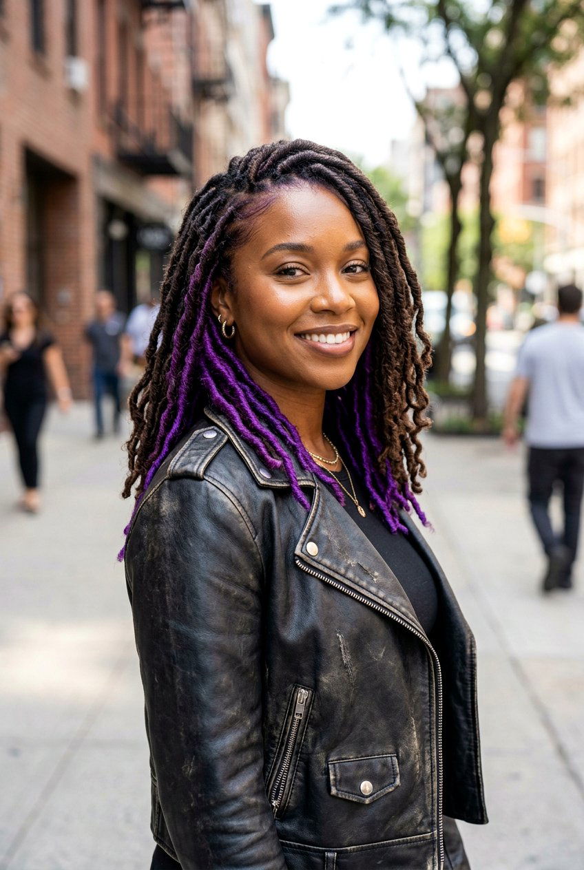 Peekaboo Faux Loc - 20 black women faux loc ideas - 20 black women faux loc ideas