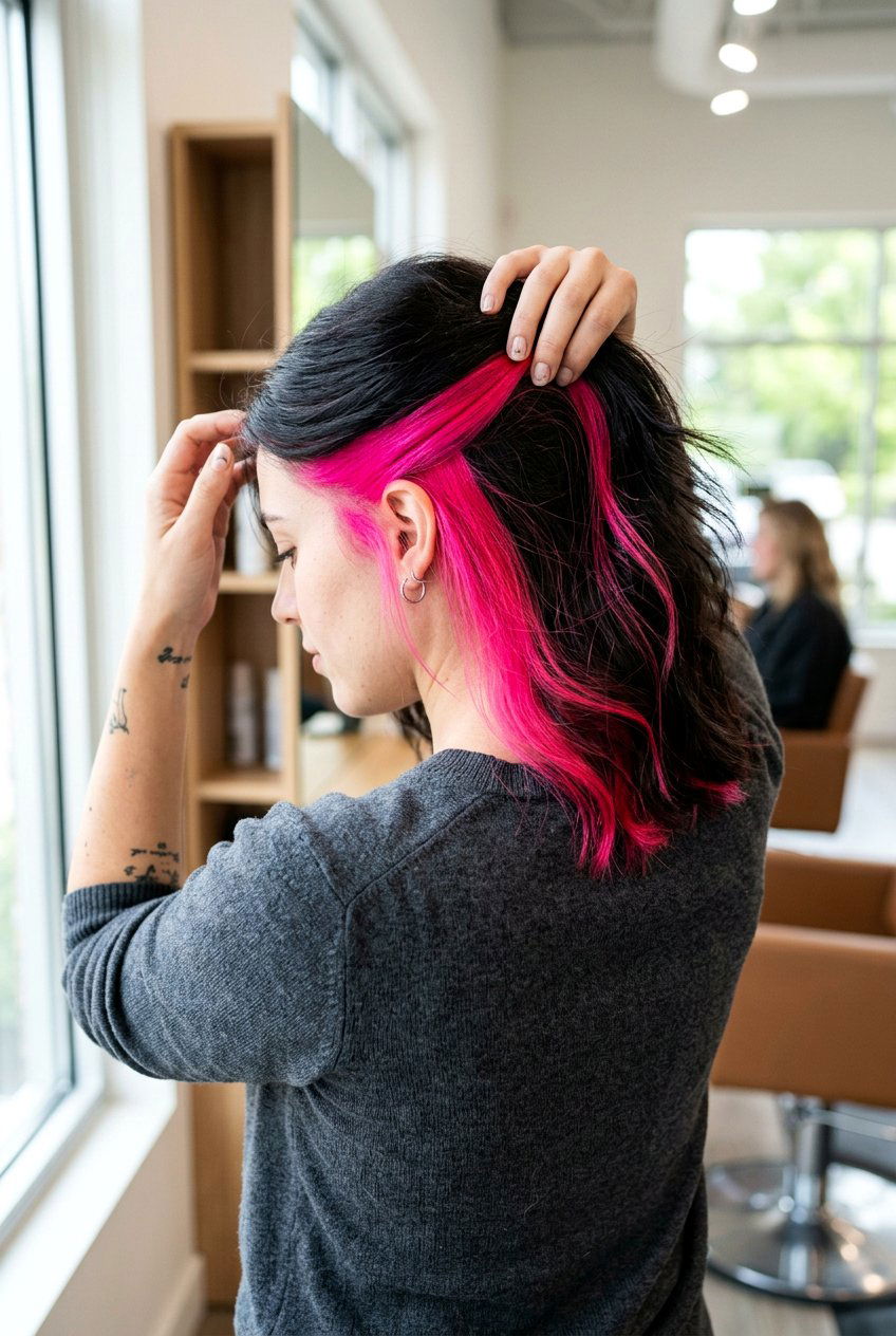 Peekaboo Skunk Stripe Hair - 20 skunk stripe hair color - 20 skunk stripe hair color