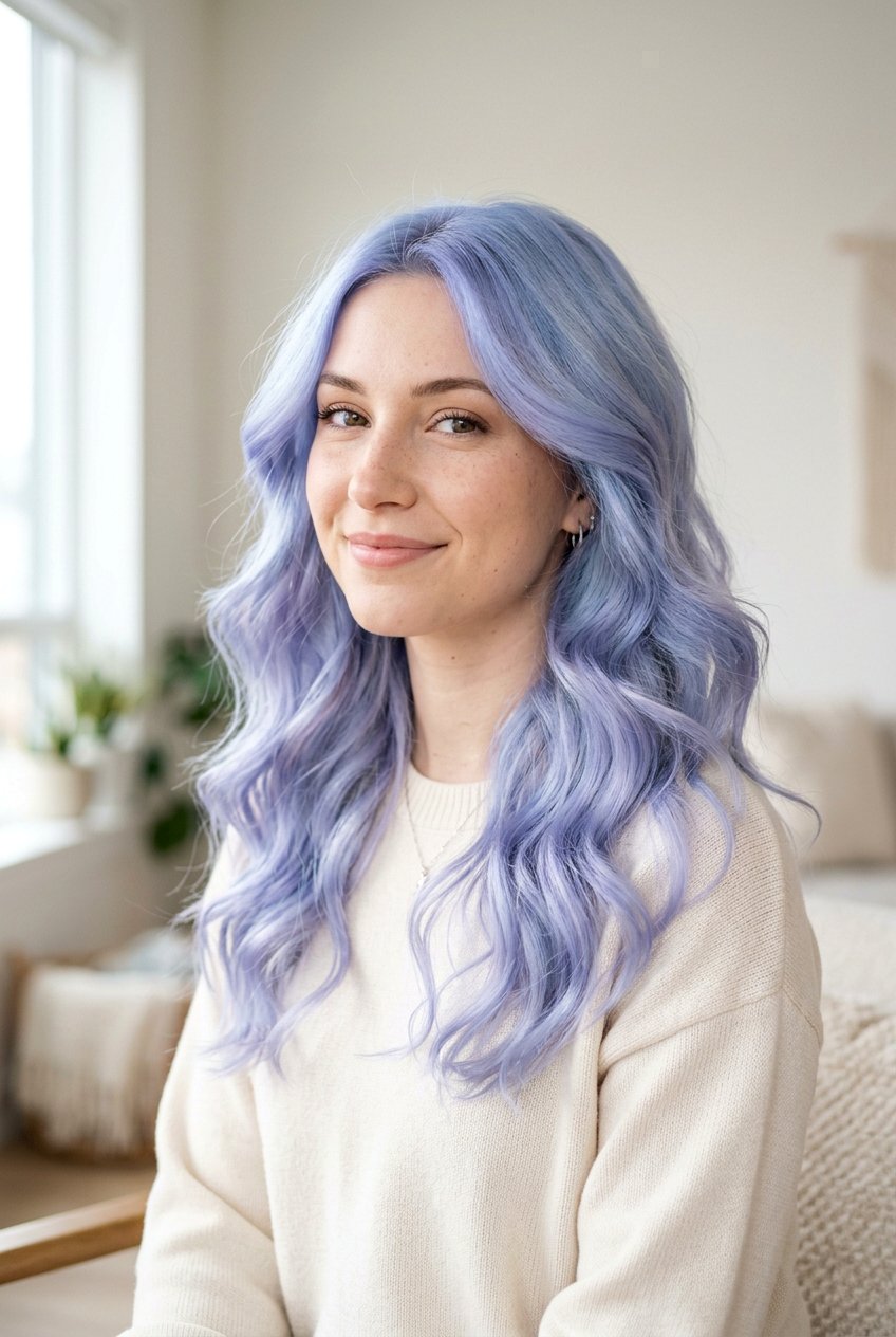 Periwinkle Lavender Hair - 20 lavender hair color ideas