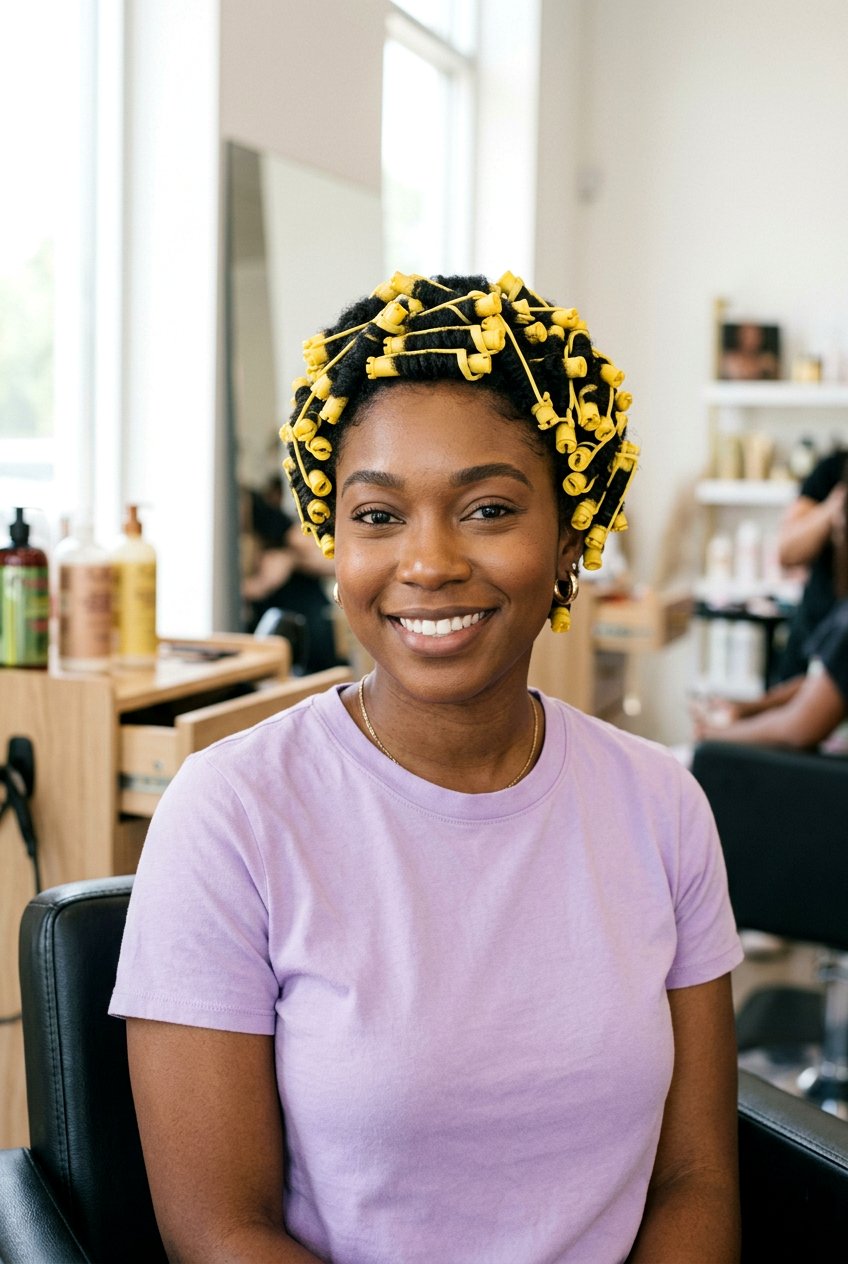 Perm Rod Set Natural Hair - 20 overnight stretch hairstyle for natural hair - 20 overnight stretch hairstyle for natural hair