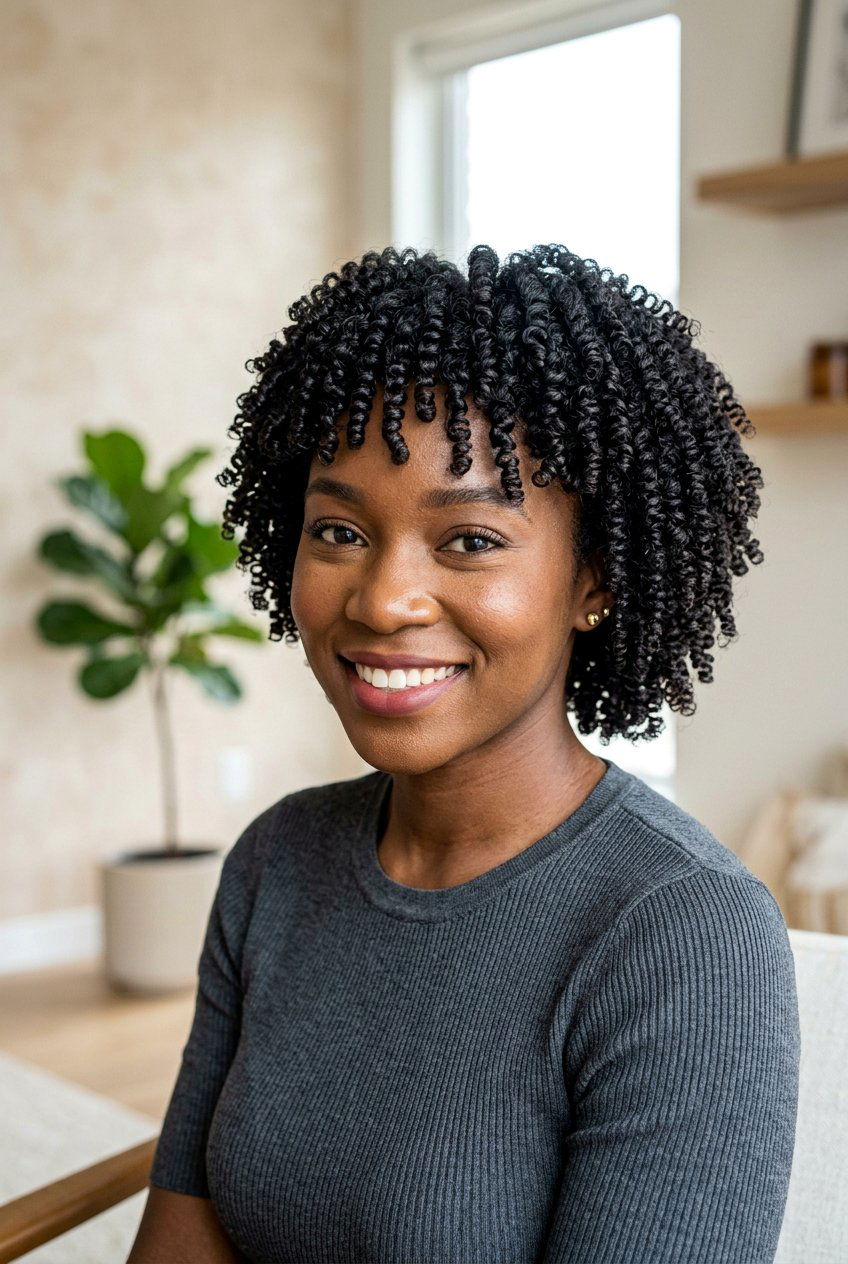 Perm Rod Set on Natural Hair - 20 natural hair roller set styles - 20 natural hair roller set styles