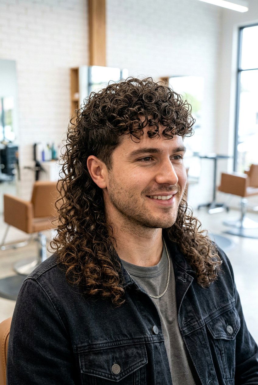 Permed mullet - 20 modern mullet haircut - 20 modern mullet haircut