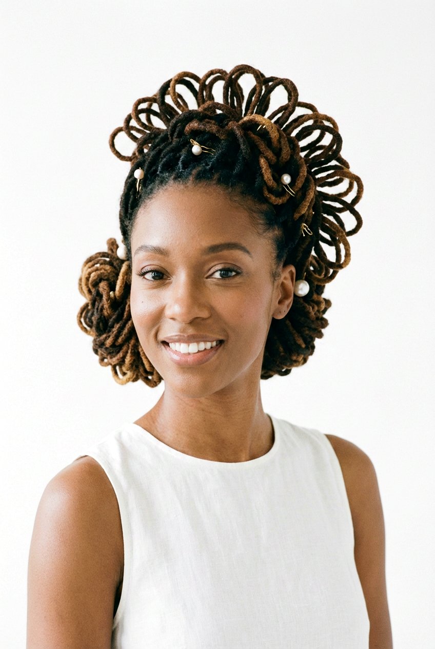 Petal Locs - 20 loc hairstyles for women - 20 loc hairstyles for women