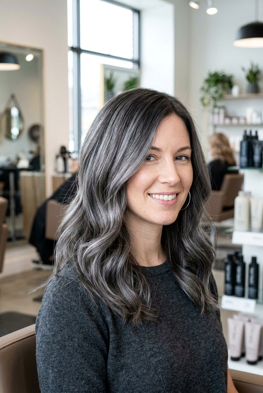 Pewter Hair Color Blending - 20 gray blending hair color - 20 gray blending hair color