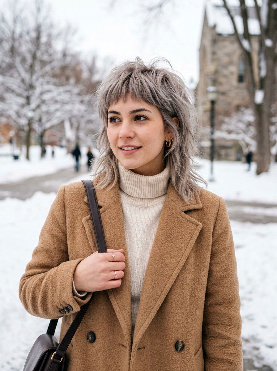 Pewter Silver Wolf Cut - 20 silver wolf cut color ideas - 20 silver wolf cut color ideas