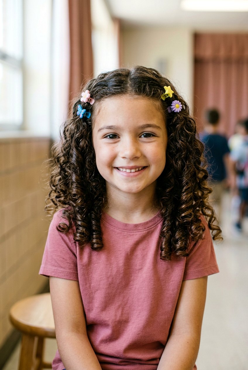 Picture Day Curls With Clips - 20 school picture day curls - 20 school picture day curls
