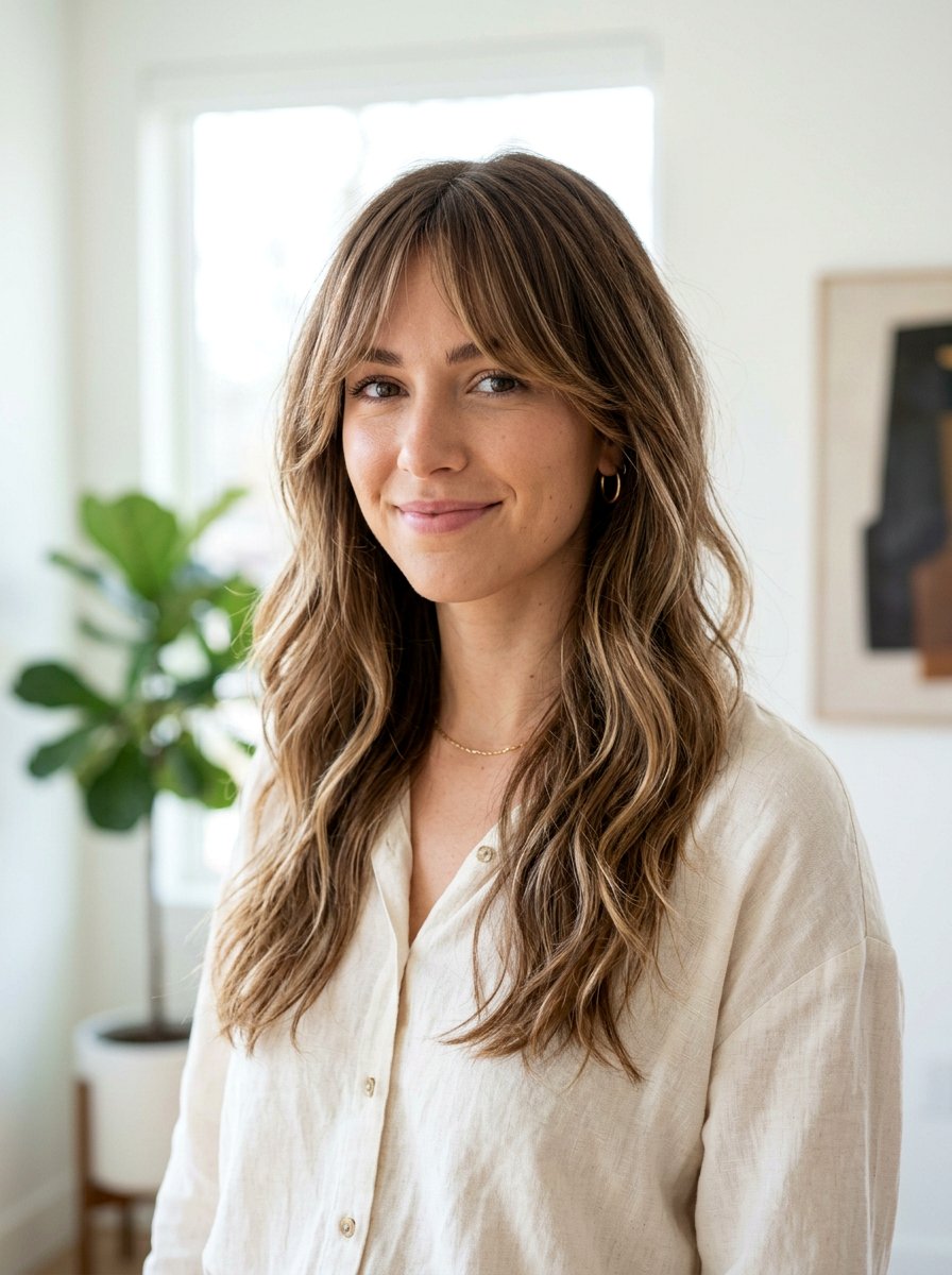 Piecey Haircut With Curtain Bangs For Women - 20 piecey haircut for women - 20 piecey haircut for women