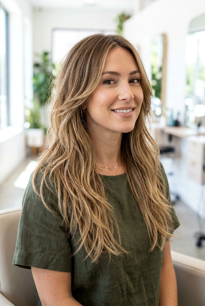 Piecey Layered Haircut - 20 long hairstyles for fine hair - 20 long hairstyles for fine hair