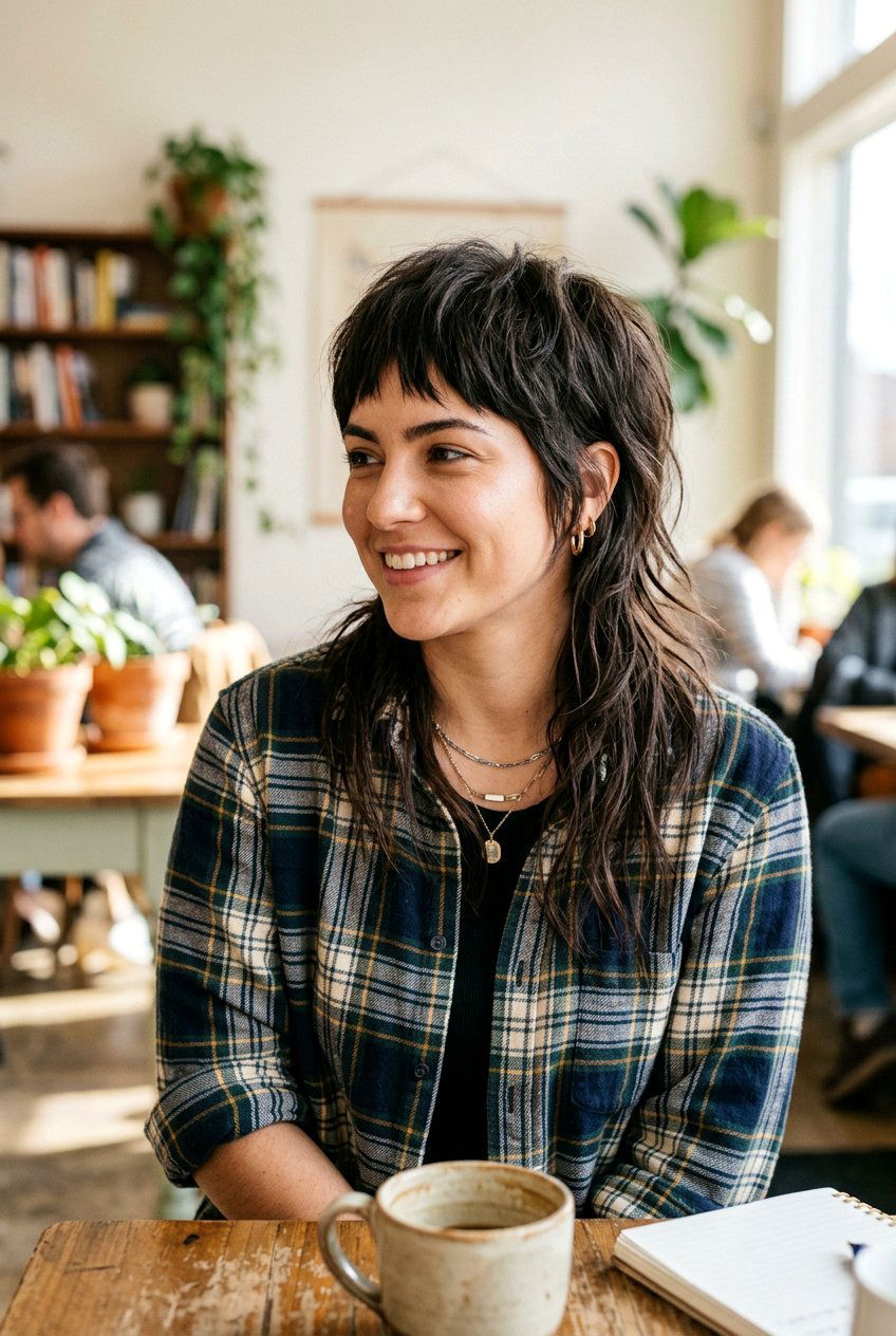 Piecey Mullet With Thinned Out Ends - 20 mullet haircut for thick hair women - 20 mullet haircut for thick hair women