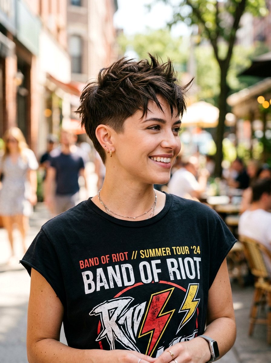 Piecey Pixie Haircut - 20 trendy haircut for college girls 2026 - 20 trendy haircut for college girls 2026