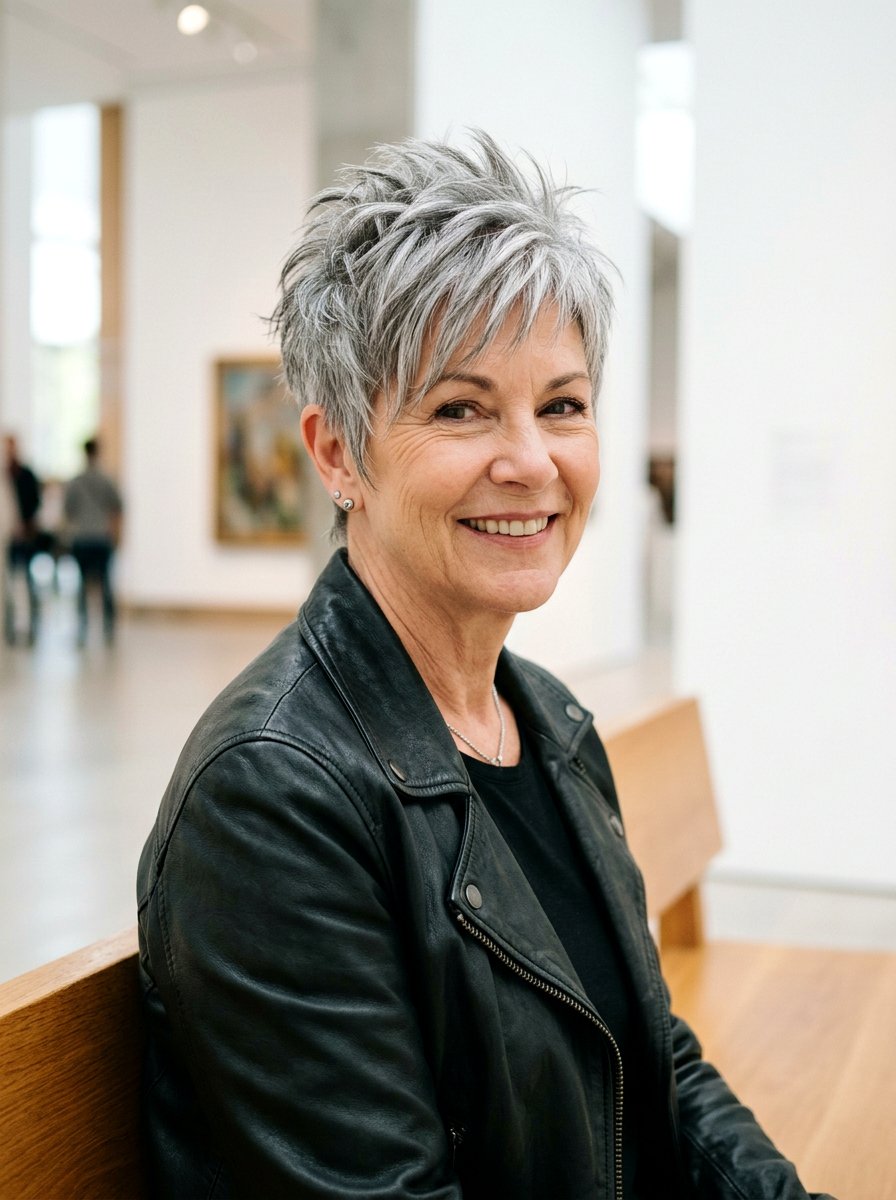 Piecey Pixie Haircut - 20 elegant haircut for women over 60 - 20 elegant haircut for women over 60