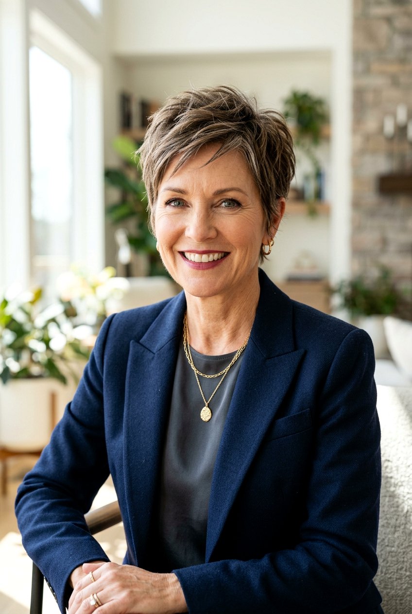 Piecey Pixie Style - 20 low maintenance pixie for mature women - 20 low maintenance pixie for mature women