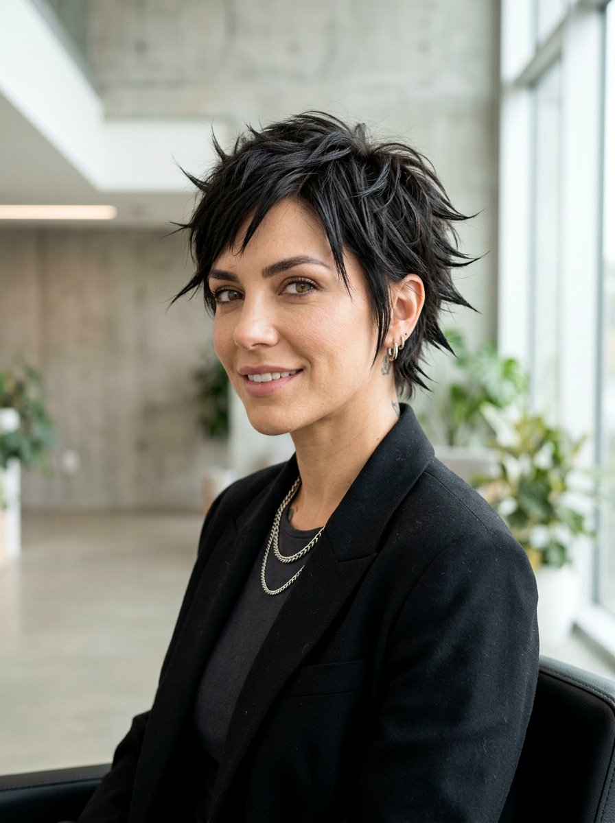 Piecey Pixie With Wax - 20 winter pixie haircut ideas - 20 winter pixie haircut ideas