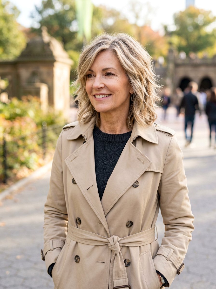 Piecey Shoulder Length Shag - 20 shoulder length shag for women over 50 - 20 shoulder length shag for women over 50