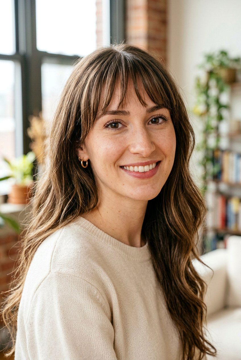 Piecey bangs for long face - 20 bangs for long face - 20 bangs for long face