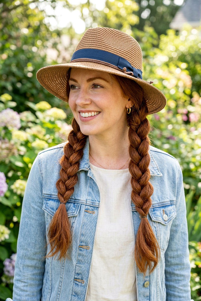 Pigtail Braids - 20 travel hairstyle for shoulder length hair - 20 travel hairstyle for shoulder length hair
