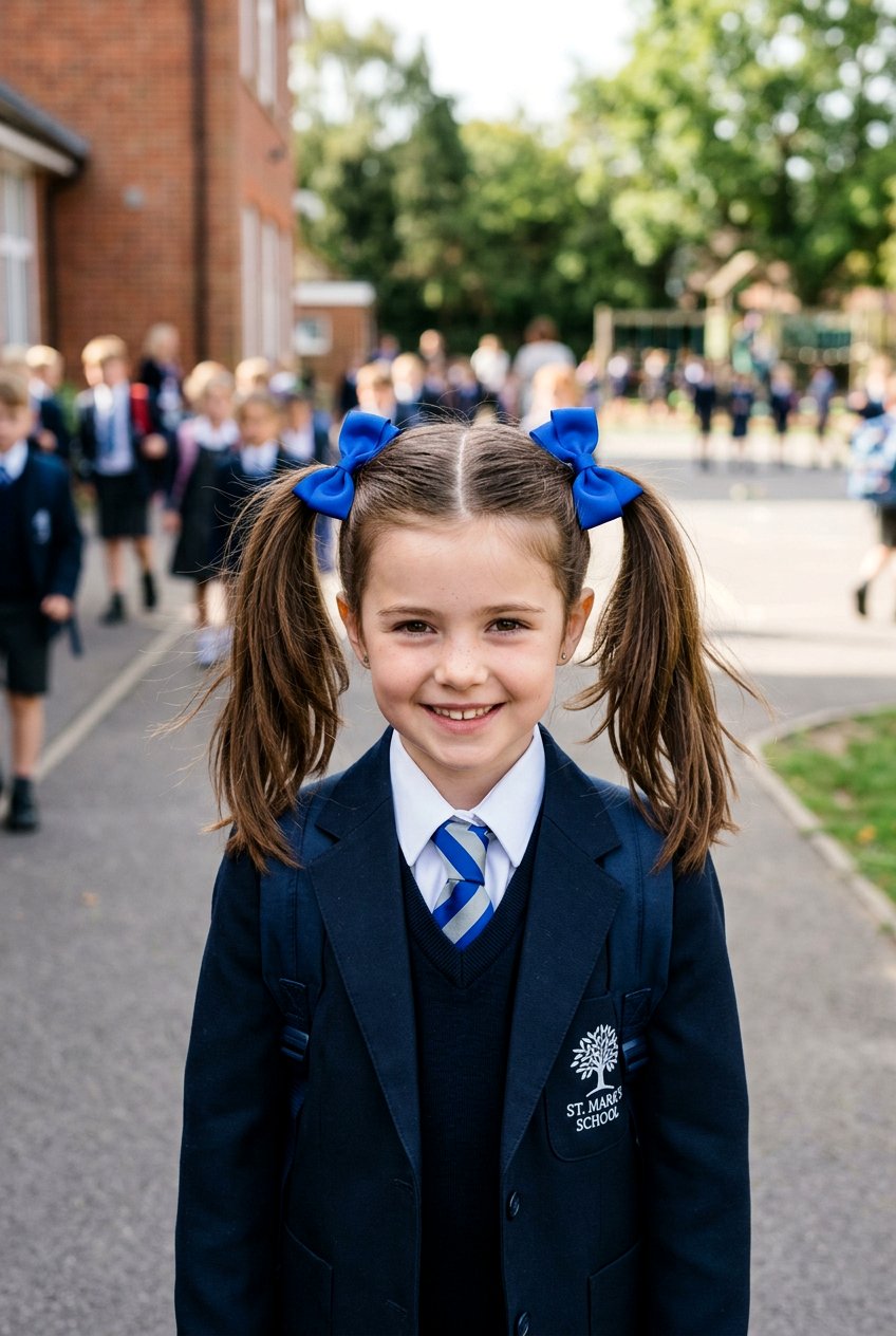 Pigtails With Ribbons - 20 bow hairstyle for little girls - 20 bow hairstyle for little girls
