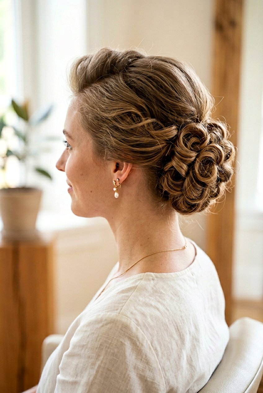 Pin Curl Updo For Fine Hair - 20 pin curl updo hairstyle - 20 pin curl updo hairstyle