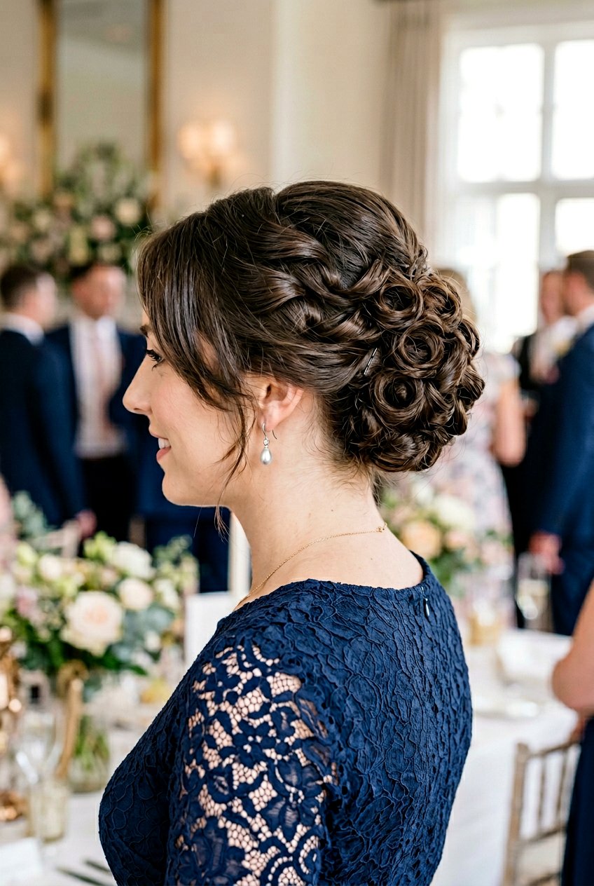 Pin Curl Updo For Medium Length Hair - 20 pin curl updo hairstyle - 20 pin curl updo hairstyle