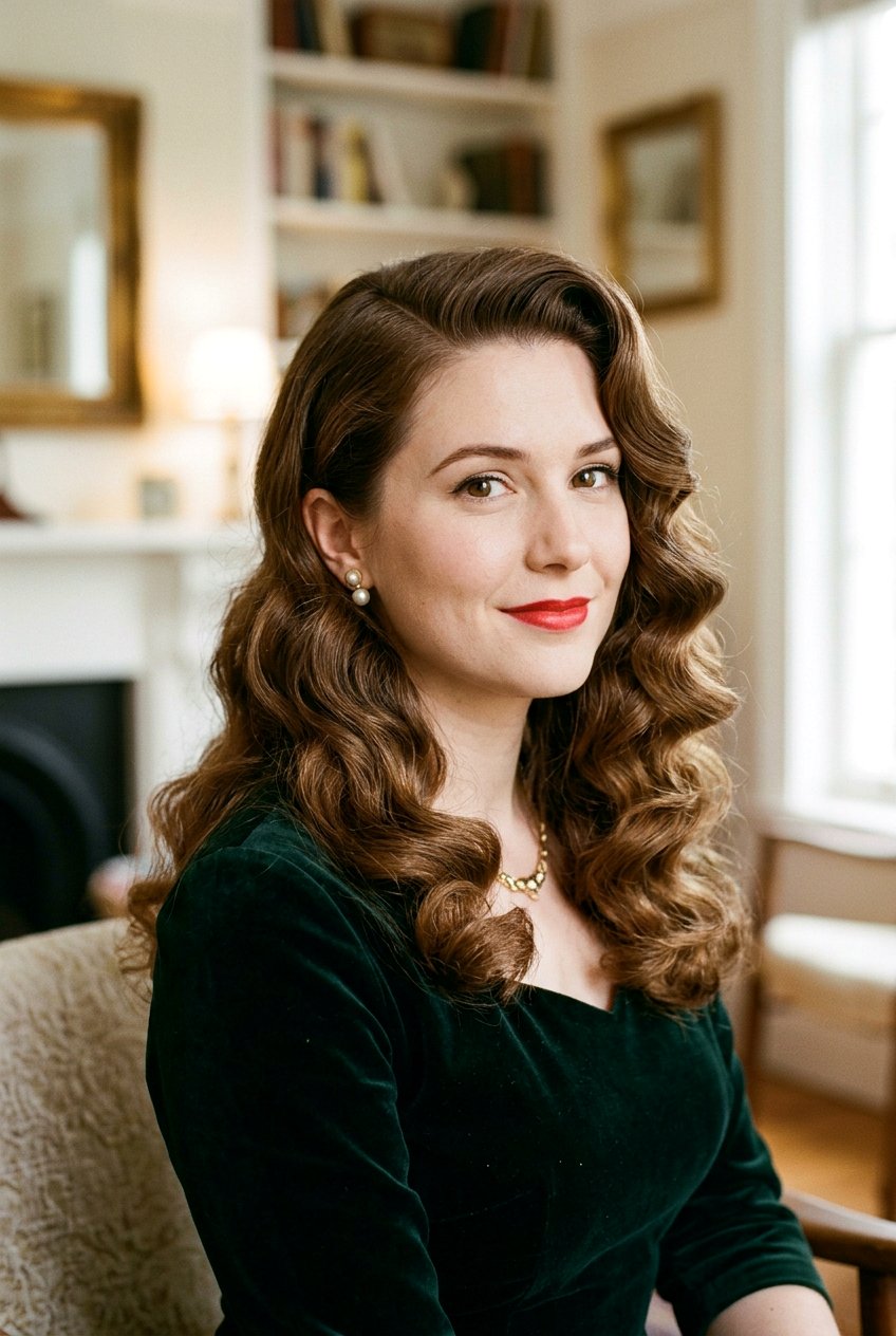 Pin Curls Retro Hair - 20 retro hairstyles for women - 20 retro hairstyles for women