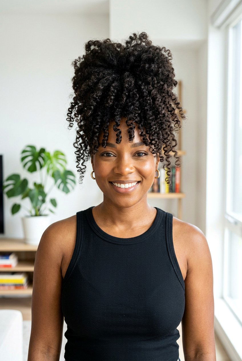 Pineapple Bun Curls - 20 heatless curls for shoulder length hair - 20 heatless curls for shoulder length hair