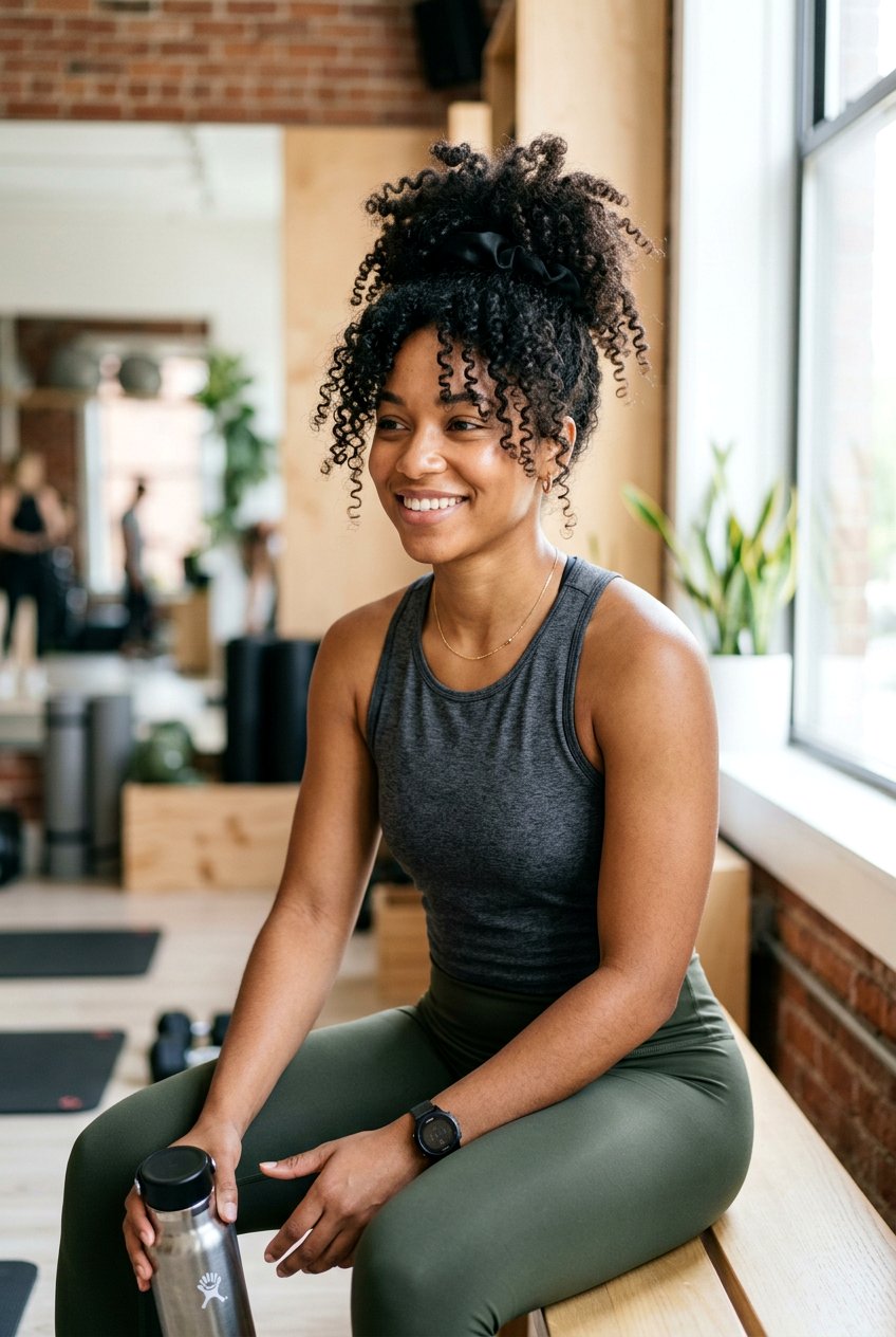 Pineapple Gym Bun For Curly Hair - 20 gym bun for curly hair - 20 gym bun for curly hair